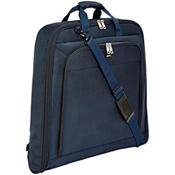 Amazon Basics Garment Bag - Navy Blue, 40-Inch NEW in BOX (X005, X006, X007) - Picture 1 of 11